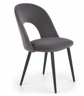 Stylowe krzesło DETROIT szare świetnie sprawdzi się w stylu nowoczesnym, modern, retro czy industrialnym