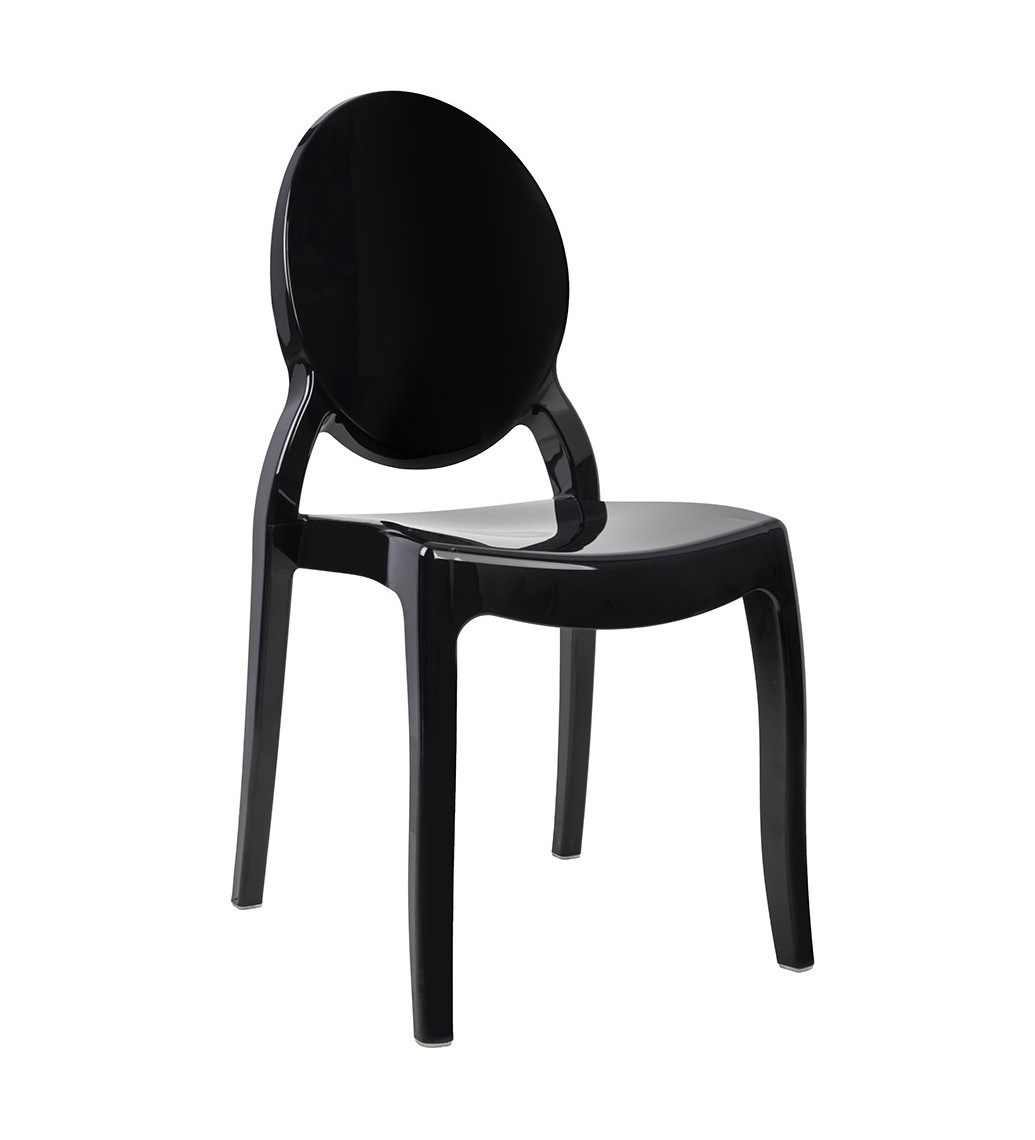 Krzesło ELISABETH czarne do salonu oraz jadalni w stylu nowoczesnym oraz klasycznym.