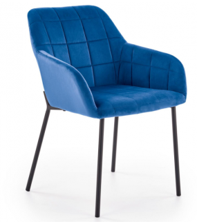 Krzesło BAKSJO niebieskie świetnie sprawdzi się w stylu nowoczesnym, modern, retro czy industrialnym