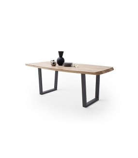 Stół TIBERIAS 200 cm drewno akacja do salonu oraz jadalni w stylu industrialnym oraz przemysłowym.
