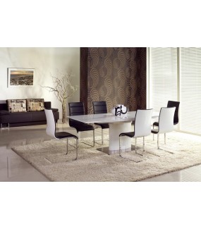 Stół rozkładany MARCELLO 180 cm - 220 cm biały odnajdzie się  w aranżacjach nowoczesnych, minimalistycznych czy modern.
