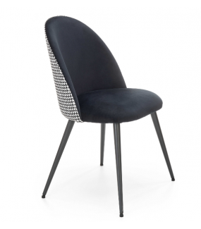 Krzesło HOGLAND pepitka świetnie sprawdzi się w stylu nowoczesnym, modern, retro czy industrialnym