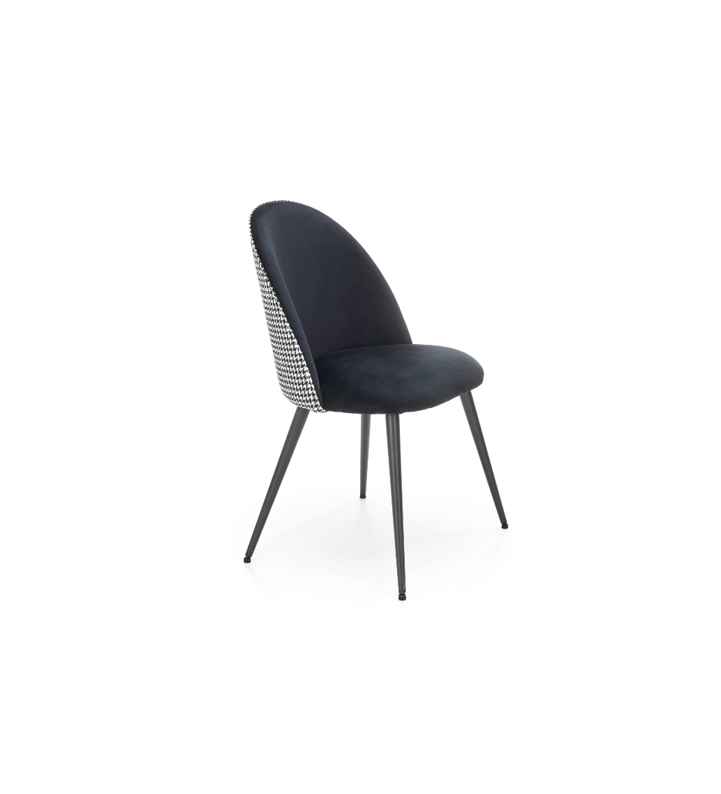 Krzesło HOGLAND pepitka świetnie sprawdzi się w stylu nowoczesnym, modern, retro czy industrialnym