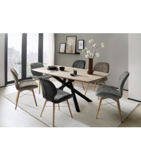 Stół LIVERPOOL 180 cm drewno dąb dziki do salonu urządzonego w stylu industrialnym, loftowym oraz przemysłowym.
