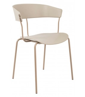 Krzesło JETT beżowe do salonu urządzonego w stylu klasycznym oraz nowoczesnym.