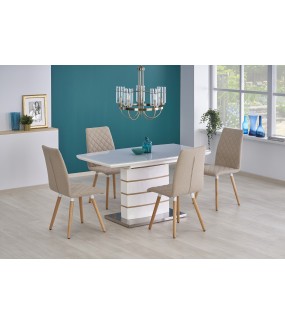Stół rozkładany TORONTO 140 cm - 180 cm biały świetnie zaprezentuje się w salonie, pokoju, kuchni czy jadalni.