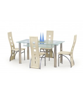 Nowoczesny stół CRISTAL 150 cm świetnie zaprezentuje się w salonie, pokoju, kuchni czy jadalni.