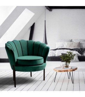 Designerski fotel ANGELO zielony sprawdzi się w stylu klasycznym, modern, nowoczesnym czy industrialnym.
