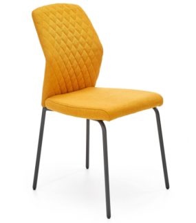Krzesło TOPAZ żółte idealnie sprawdzi się w salonie, pokoju dziennym, kuchni oraz jadalni