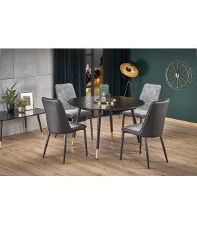 Stół EMBOS 120 cm czarny świetnie sprawdzi się w salonie, pokoju czy jadalni.