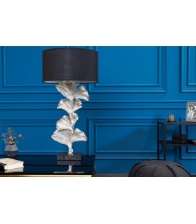 Lampa stołowa Morella 70 cmsrebrna do sypialni oraz salon urządzonego w stylu nowoczesnym oraz glamour.