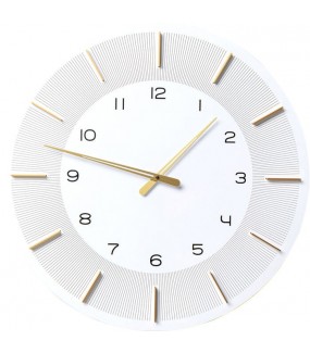 Stylowy zegar LIO 60 cm biały świetnie sprawdzi się w w stylu industrialnym, ale również minimalistycznym czy skandynawskim.