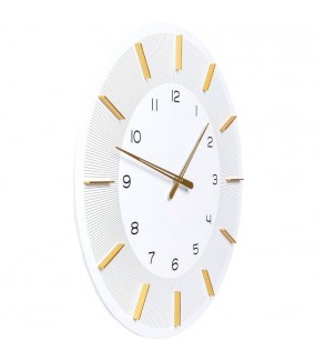 Zegar LIO 60 cm biały to propozycja do jadalni, kuchni, pokoju czy salonu.