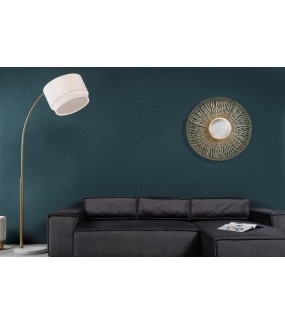 Lampa podłogowa SORRENTO 210 cm biała do salonu urządzonego w stylu nowoczesnym oraz glamour.