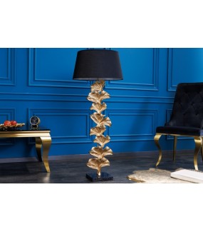 Lampa podłogowa Morella 122 cm złota do salonu urządzonego w stylu glamour.
