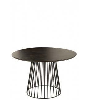 Stół SIAVONGA 120 cm czarny przepięknie zaaranżuje wnętrze w stylu industrialnym, minimalistycznym czy modern.