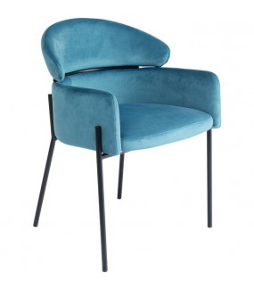 Krzesło ALEXIA niebieskie to ciekawa propozycja do wnętrz w stylu modern, nowoczesnym, retro, industrialnym.