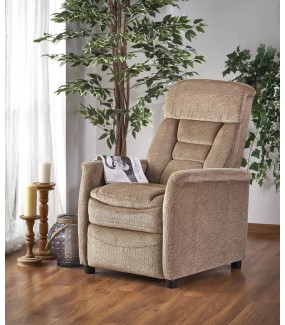 Fotel rozkładany JORDAN 71 cm beżowy do salonu urządzonego w stylu nowoczesnym oraz klasycznym.