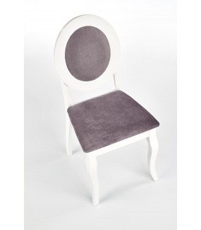 Krzesło BAROCK białe to propozycja do wnętrz skandynawskich, nowoczesnych, boho, modern czy art deco