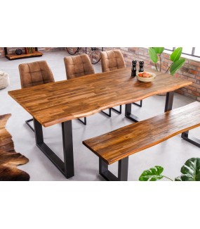 Stół świetnie odnajdzie w stylu industrialnym, przemysłowym oraz loftowym.