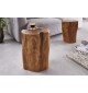 Stolik kawowy Root drewno teak do salonu urządzonego w stylu industrialnym, przemysłowym oraz loftowym.