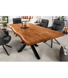 Stół SPIDER Galaxy 180 cm drewno akacja do salonu oraz jadalni urządzonego w stylu industrialnym, przemysłowym oraz loftowym.