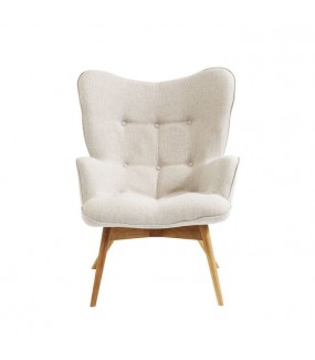 Wygodny fotel do salonu w stylu boho lub skandynawskim. Sprawdzi się w nowoczesnym pokoju.