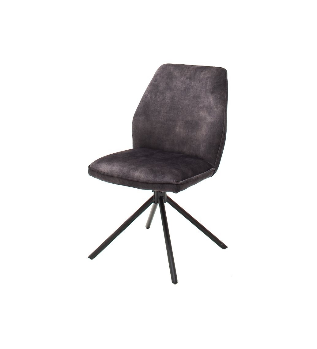 Piękne obrotowe krzesło w kolorze antracytowym idealnie wpisze się do wnętrz w stylu skandynawskim oraz industrialnym.