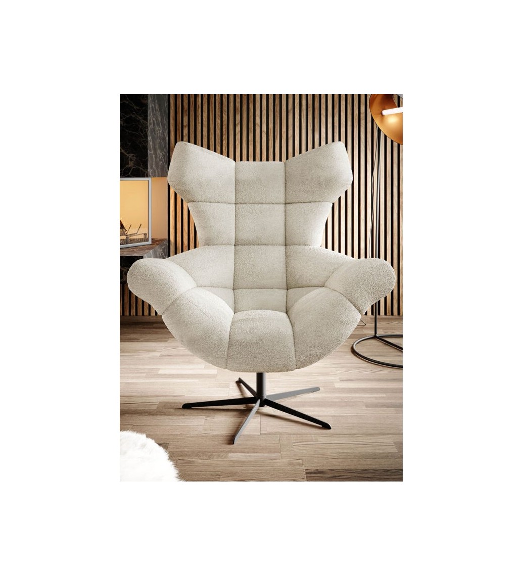 Piękny fotel GRAVIT z funkcją bujania do salonu urządzonego w stylu nowoczesnym oraz klasycznym.