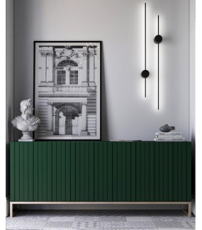 Komoda ELPIS 168 cm zielona do salonu urządzonego w stylu nowoczesnym oraz glamour.