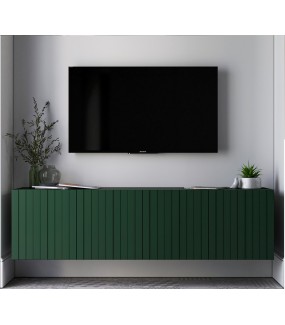 Stolik pod TV wiszący ELPIS 150 cm zielony do salonu urządzonego w stylu nowoczesnym, klasycznym oraz glamour.