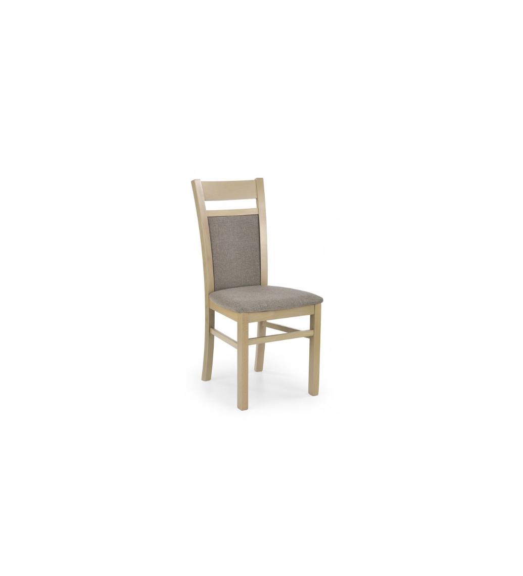 Krzesło GERARD II w kolorze dąb sonoma z szarym siedziskiem