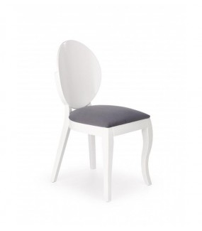 Krzesło VERDI białe z szarym siedziskiem