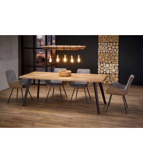 Stół sprawdzi się w aranżacji w stylu industrialnym, nowoczesnym, oraz modern.
