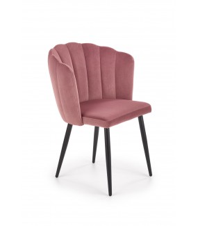 Krzesło CROWN II różowe idealnie sprawdzi się w salonie, pokoju dziennym, kuchni oraz jadalni