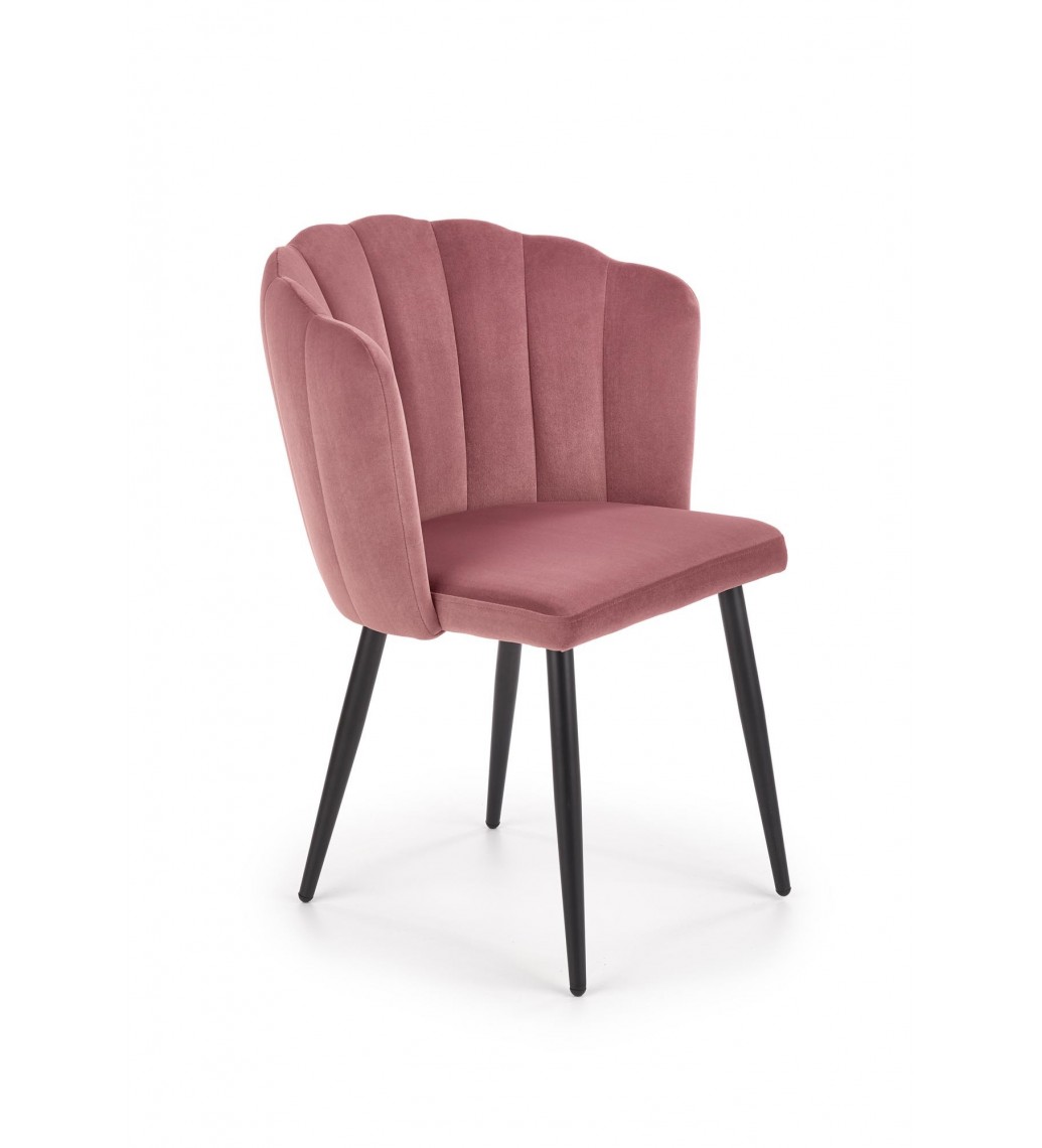 Krzesło CROWN II różowe idealnie sprawdzi się w salonie, pokoju dziennym, kuchni oraz jadalni