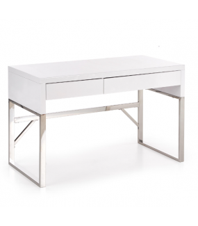 Biurko ELBRUS 120 cm białe całkowicie odmieni charakter pokoju, biura czy domowego gabinetu.