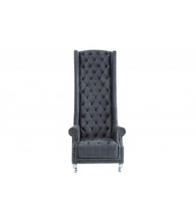Fotel Royal Chair antyczny szary