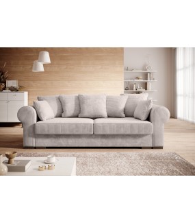 PROMOCJA Sofa rozkładana CORNELIA 256 cm z funkcją spania do salonu urządzonego w stylu nowoczesnym.
