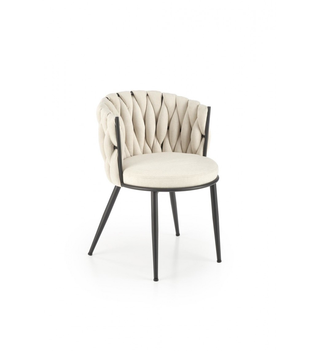 krzesło NORRA III kremowe do salonu, kuchni oraz jadalni w stylu nowoczesnym.