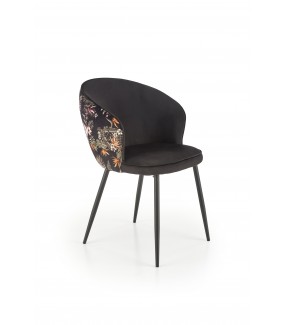 Krzesło FLOWER II czarne do salonu, jadalni oraz kuchni w stylu nowoczesnym oraz klasycznym.