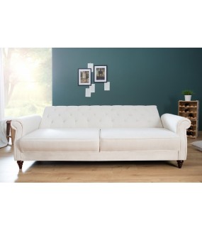 Sofa rozkładana RAYAN 220 cm kremowa świetnie zaaranżuje nowoczesne oraz klasyczne wnętrza.