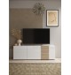 Stolik pod TV VENUS 181 cm biały z dodatkiem koloru Cadiz