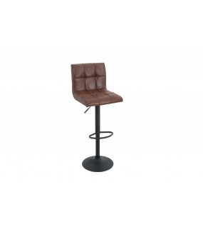 Krzesło Barowe Modena 90-115 cm vintage brązowe do kuchni