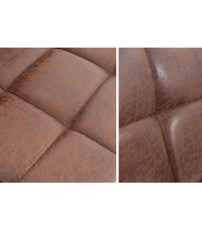 Krzesło Barowe Modena 90-115 cm vintage brązowe