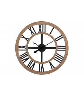 Oryginalny zegar Rural ciekawie zaaranżuje wnętrza urządzone w stylu industrialnym.