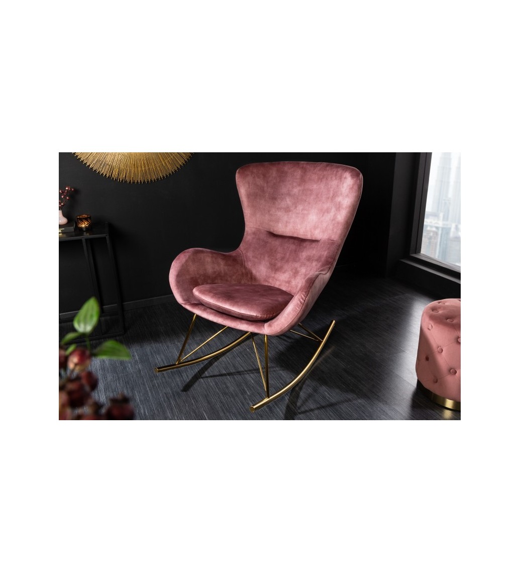 nowoczesny fotel bujany Vallberg do salonu, sypialni oraz domowego gabinetu.