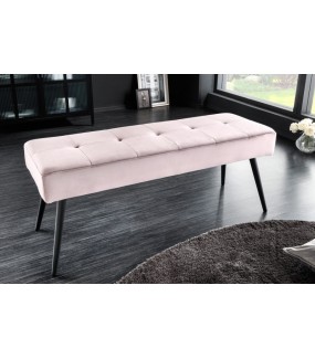 Przepiękna ławka OLIWIA z siedziskiem w kolorze różowym.