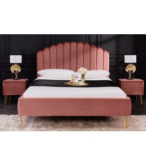Łóżko PEROLA z zachwycającym wezgłowiem do sypialni w stylu nowoczesnym.