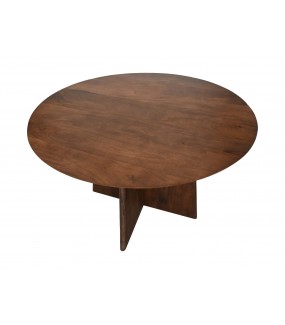 Stół z okrągłym blatem do wnętrz urządzonych w stylu klasycznym, boho oraz skandynawskim.